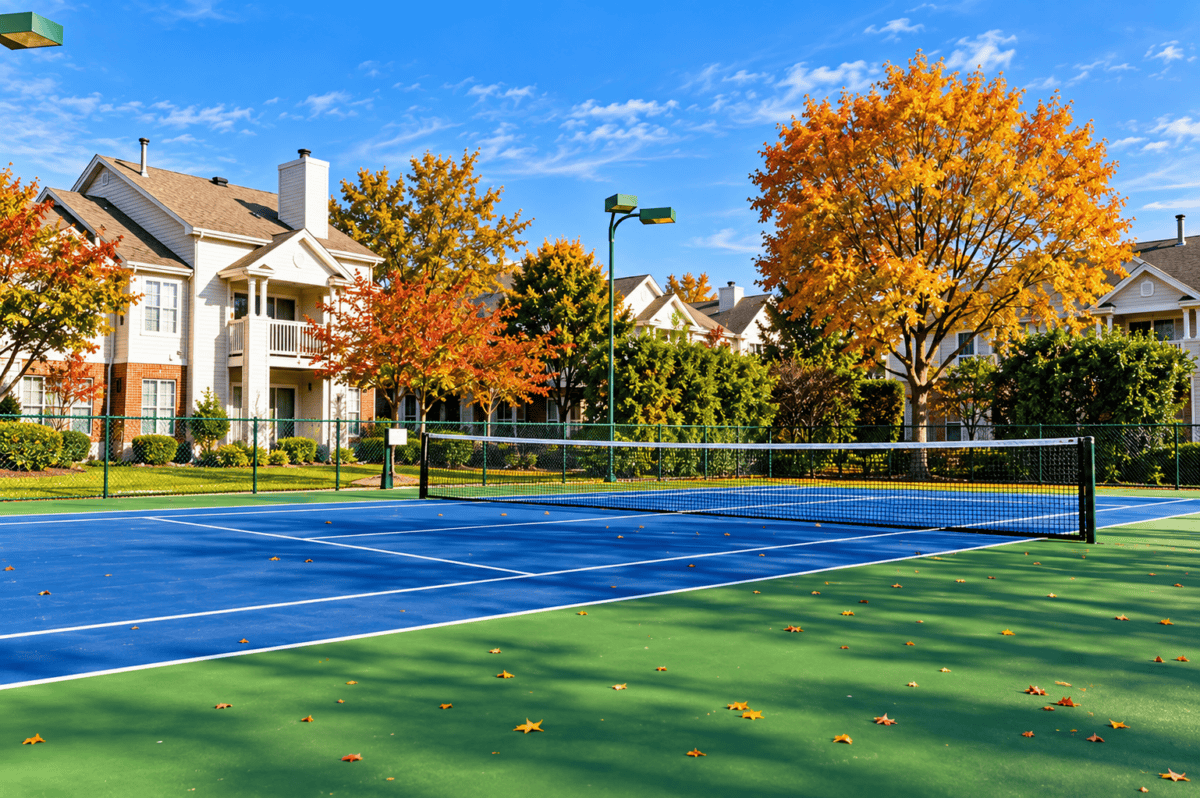 arbors with tennis